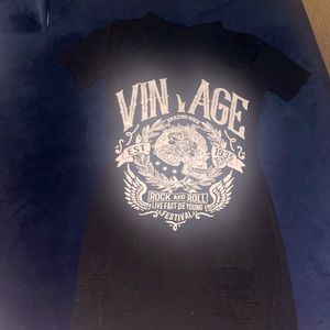 Distress T -shirt vintage dress.